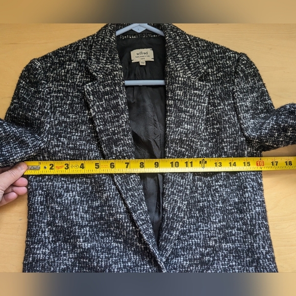 WILFRED ARITZIA Women Blazer Size 0 Fabric Made In Italy Elegant Feminine - Picture 11 of 12